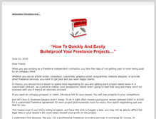 Tablet Screenshot of freelanceprotector.com